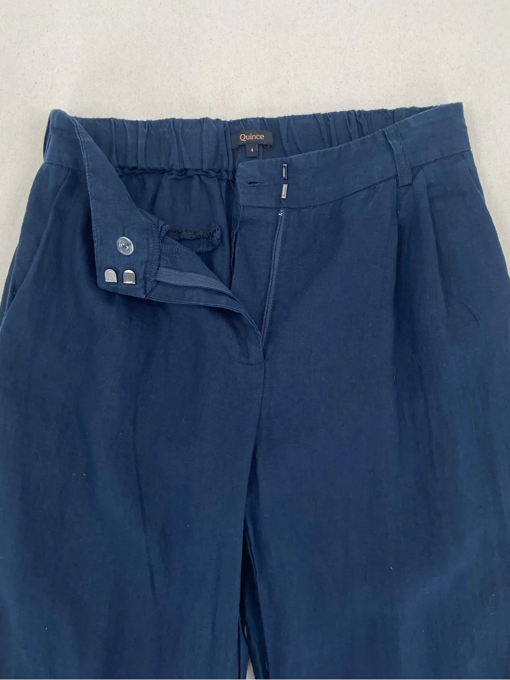 Quince 100% European Linen Pleated Trouser